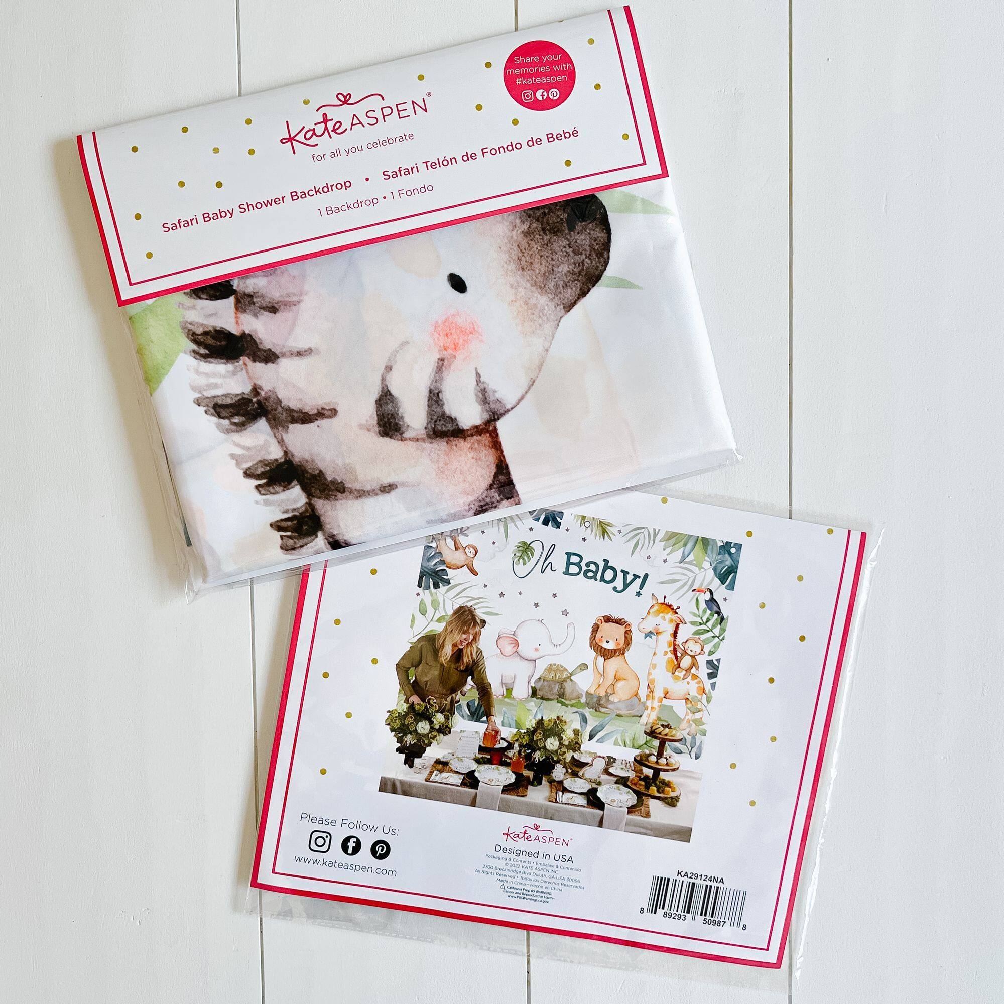 Kate Aspen® Safari Baby Shower Photo Backdrop